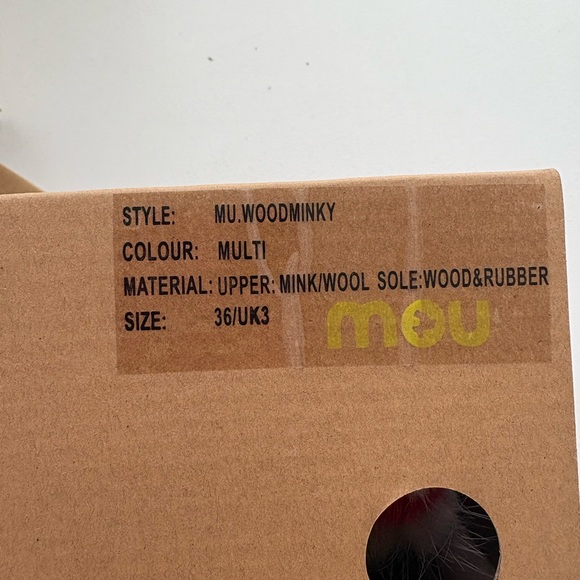 Mou Red and Pink Mules with Vibrant Fur Trim - Picture 10 of 11